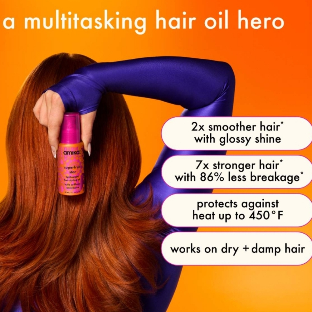 NIB AMIKA SUPERFRUIT STAR LIGHTWEIGHT HAIR OIL - Picture 6 of 15